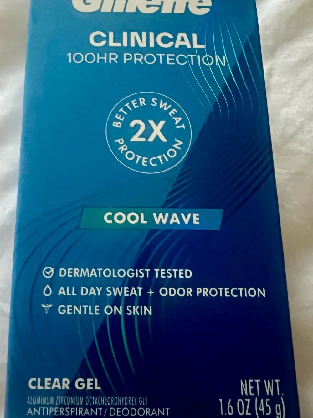 Clinical Cool Wave Clear Gel Antiperspirant Deodorant - Blue